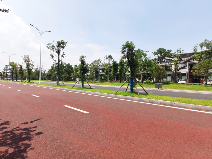 医院所处景区休闲跑道